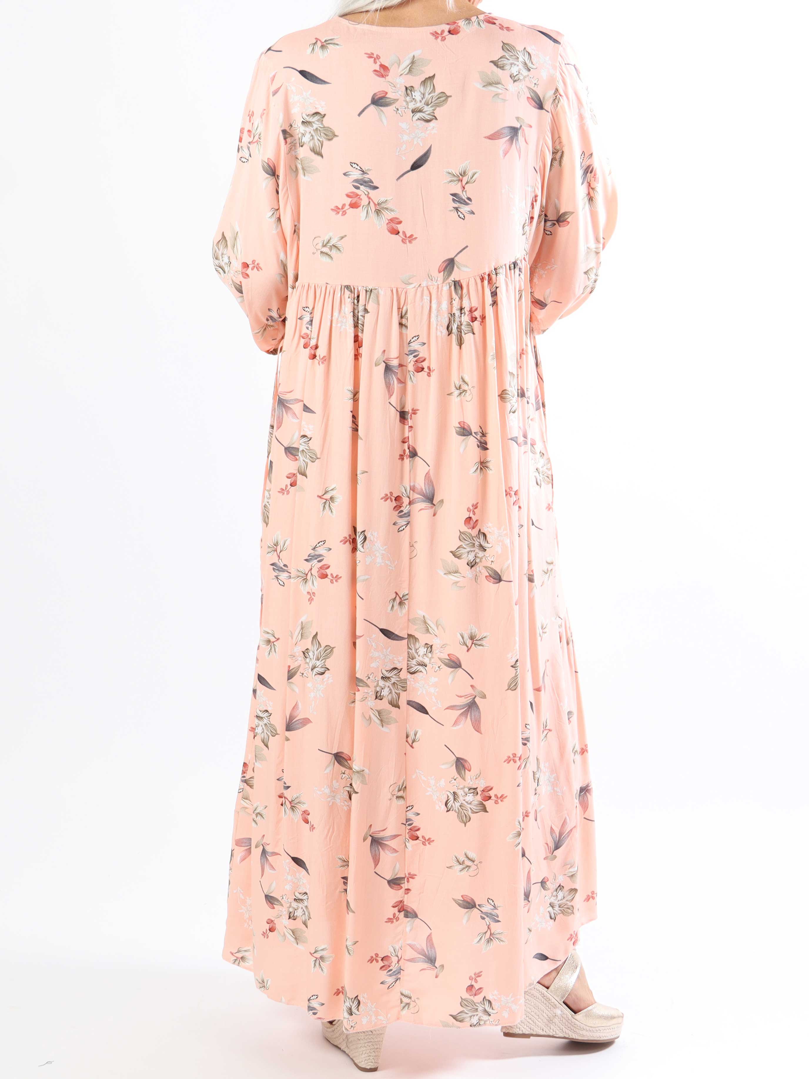 Michelle - Sød plussize blomstret kjole